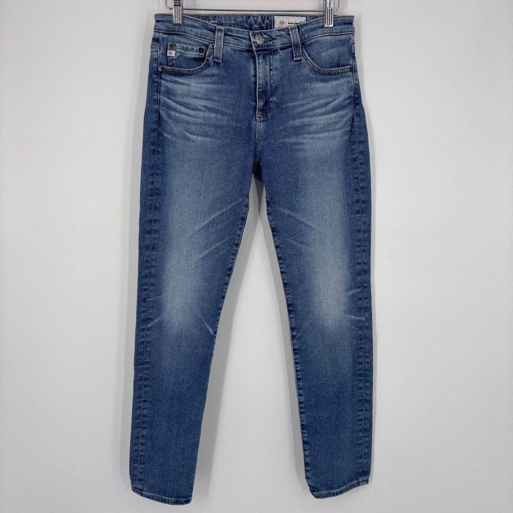 AG Adriano Goldschmied Prima Ankle Cigarette Leg Jeans Womens 27R Faded Denim